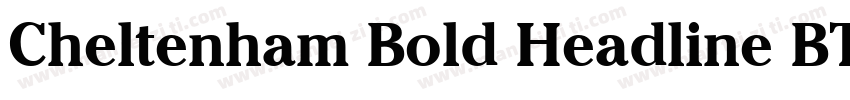 Cheltenham Bold Headline BT字体转换